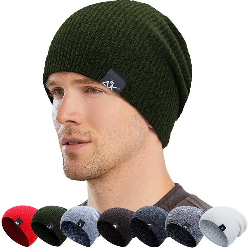 Men Women Mini Fisherman Beanie Winter Spring Hat Soft Knitted Docker Skull Cap