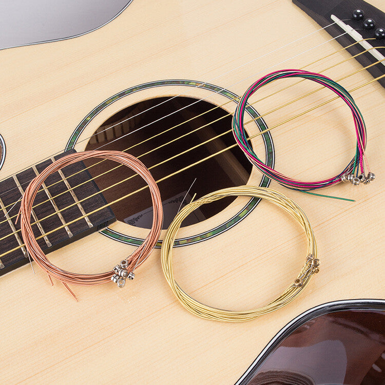 Acoustic Music Guitar Strings Steel Premium Light Universal 6Pcs