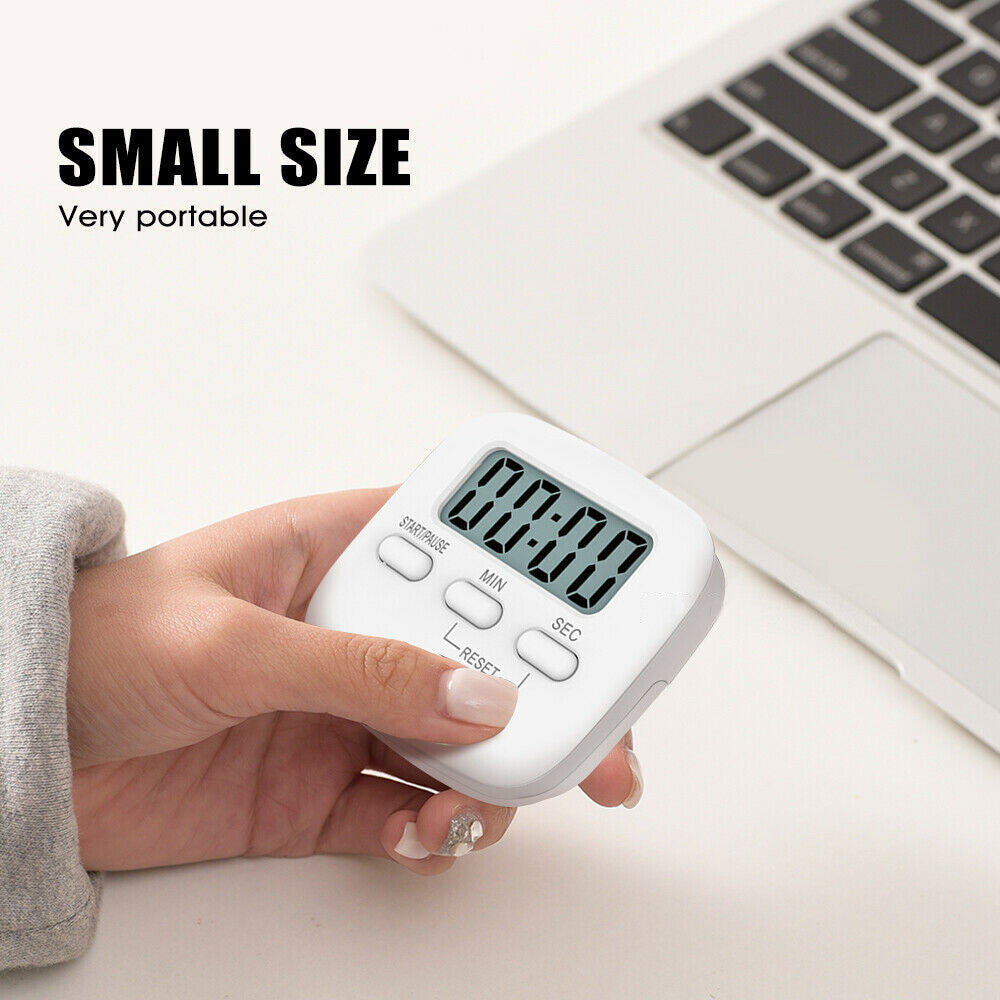 Kitchen Timer LCD Digital Magnetic Loudly Alarm Countdown 99min