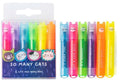 M&G Animals Cat Mini Highlighter Scented Ink 1-4mm 2 Styles Chisel Tip Pack of 6