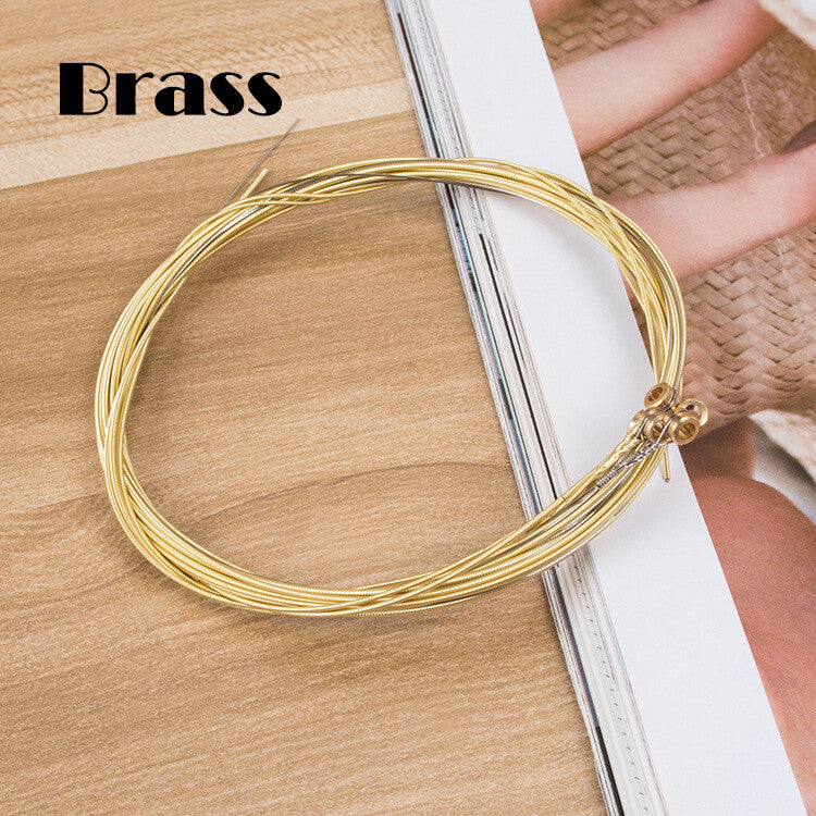 Acoustic Music Guitar Strings Steel Premium Light Universal 6Pcs