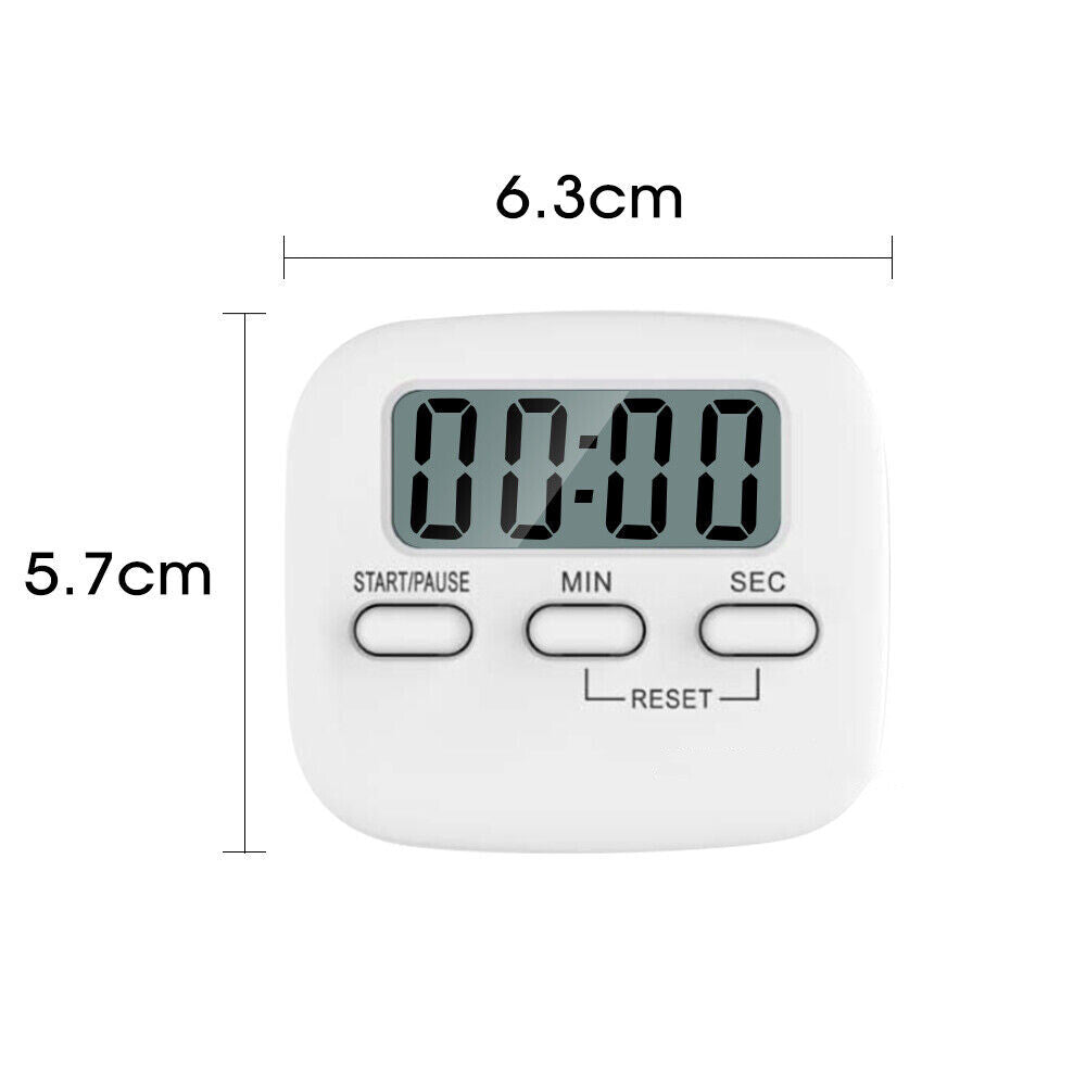 Kitchen Timer LCD Digital Magnetic Loudly Alarm Countdown 99min