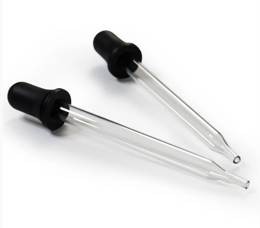 4pcs Clear Glass Stain Liquid Droppers Pipettes Essential Oil Craft Eye Dropper