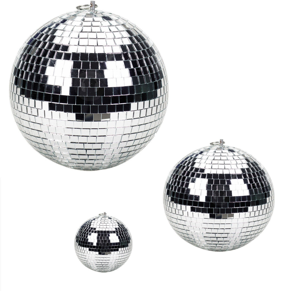 3/5/10/20cm Disco Mirror Ball DJ Light Silver Dance Party Stage Lighting Eve