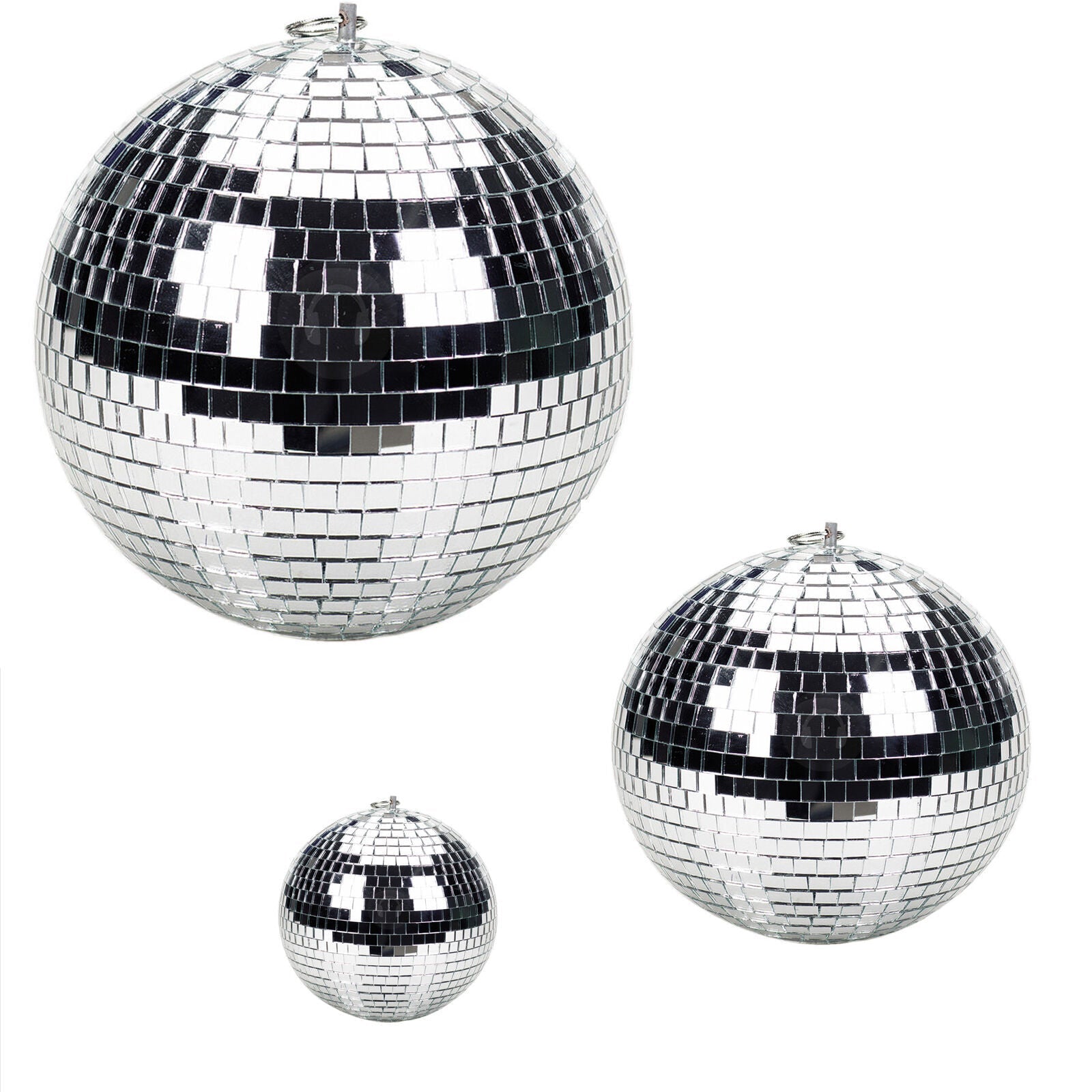 3/5/10/20cm Disco Mirror Ball DJ Light Silver Dance Party Stage Lighting Eve