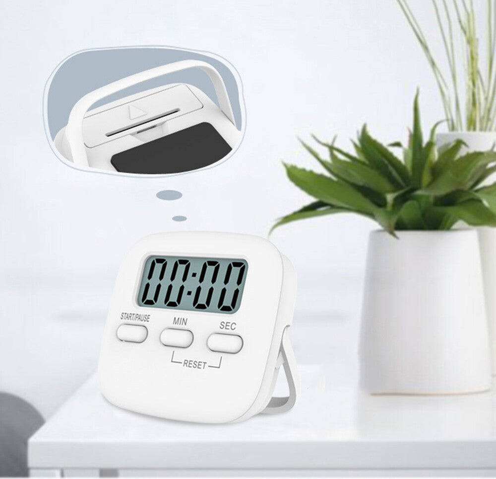 Kitchen Timer LCD Digital Magnetic Loudly Alarm Countdown 99min