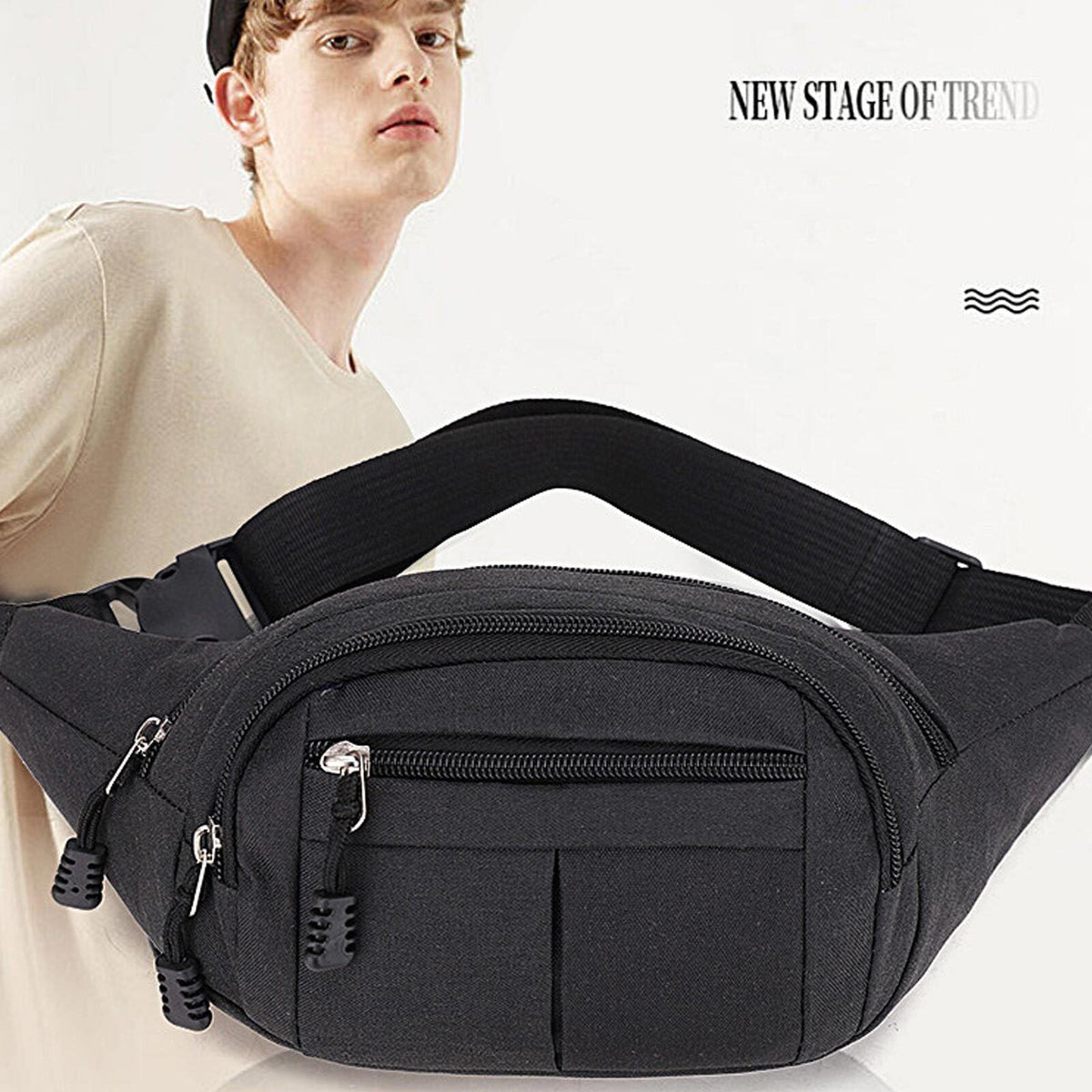 Unisex Waist Bum Bag Men Women Fanny Pack Holiday Travel Money Belt Pouch Wallet