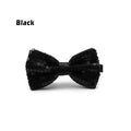 Glitter Sequin Clip-on Bowtie Men Women Boys Girls Bow Tie Party Dance Costume