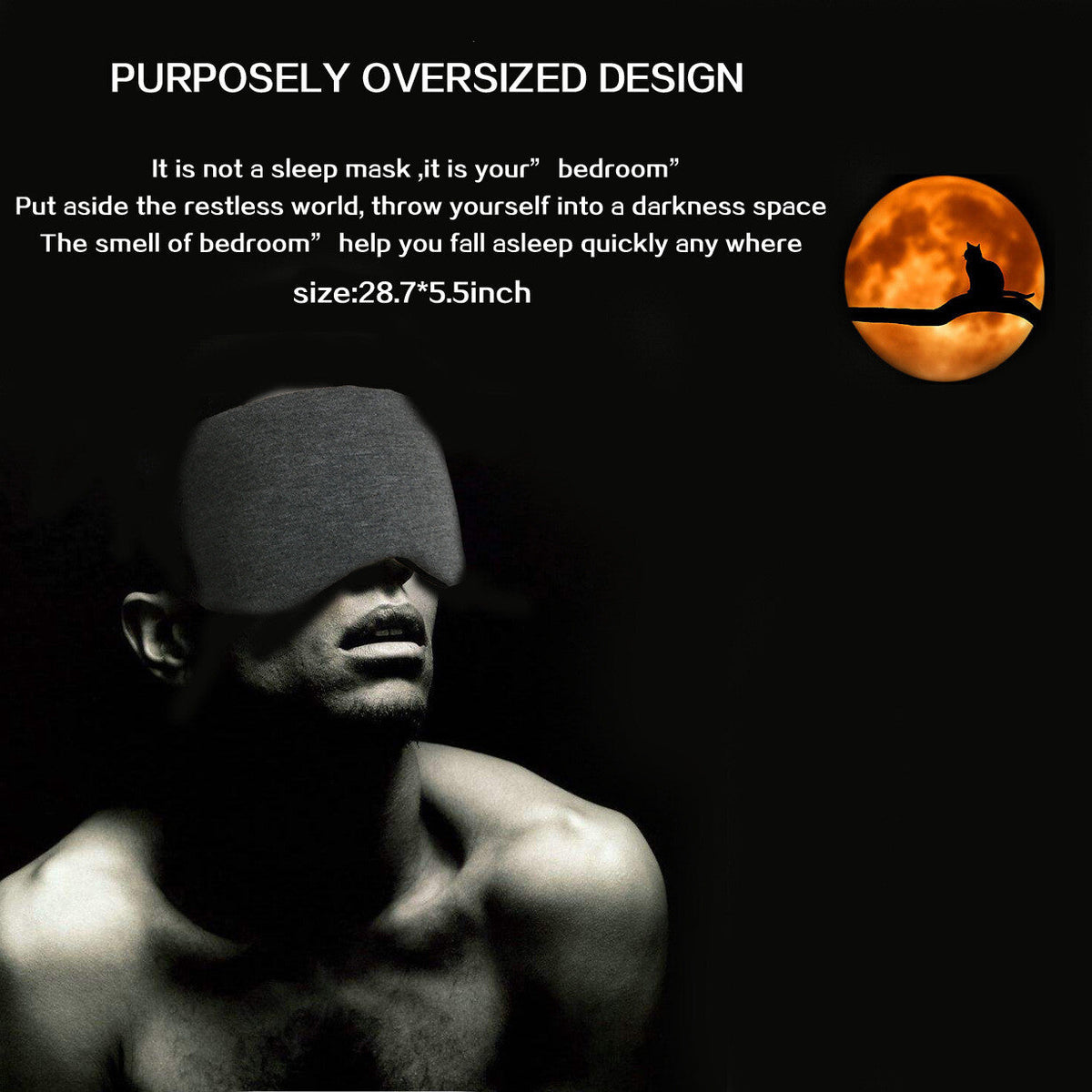 Large Sleep Masks Blindfold Cotton Comfortable Eye Cover