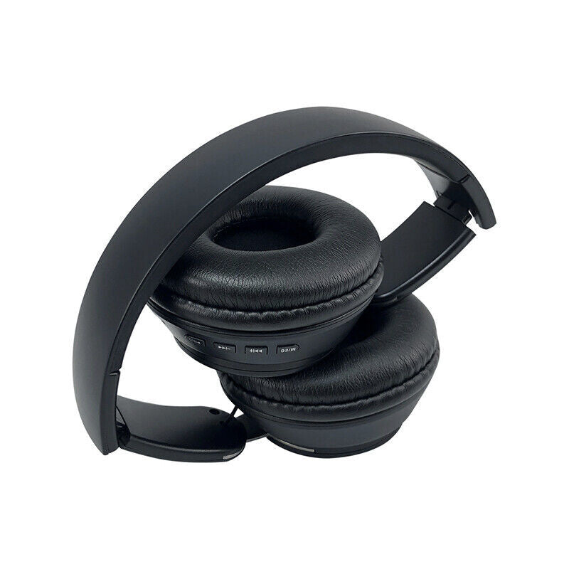 Black Wireless Headphones Bluetooth 5.1 Gaming Sports Earphones Gift Kids Hifi Stereo
