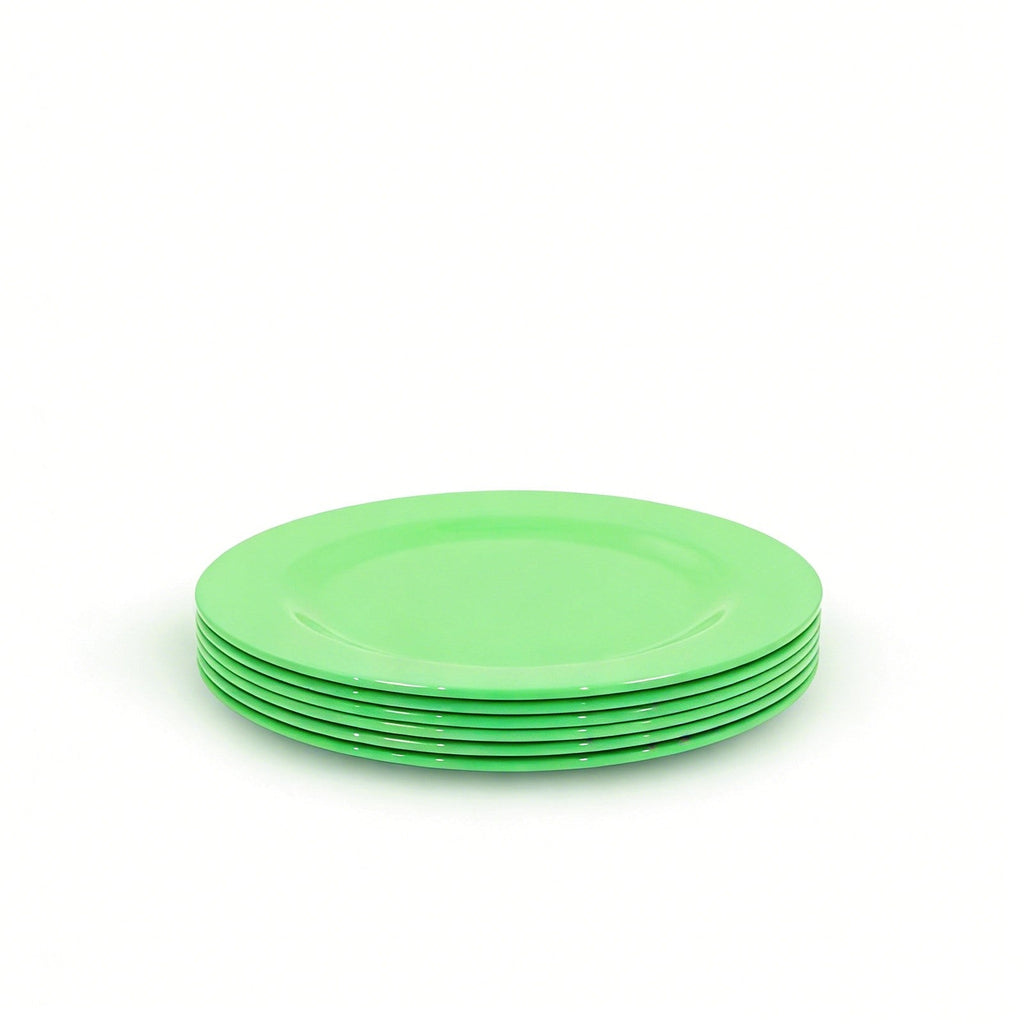 Set of 6, 20/25CM Melamine Plates Kids Dinnerware