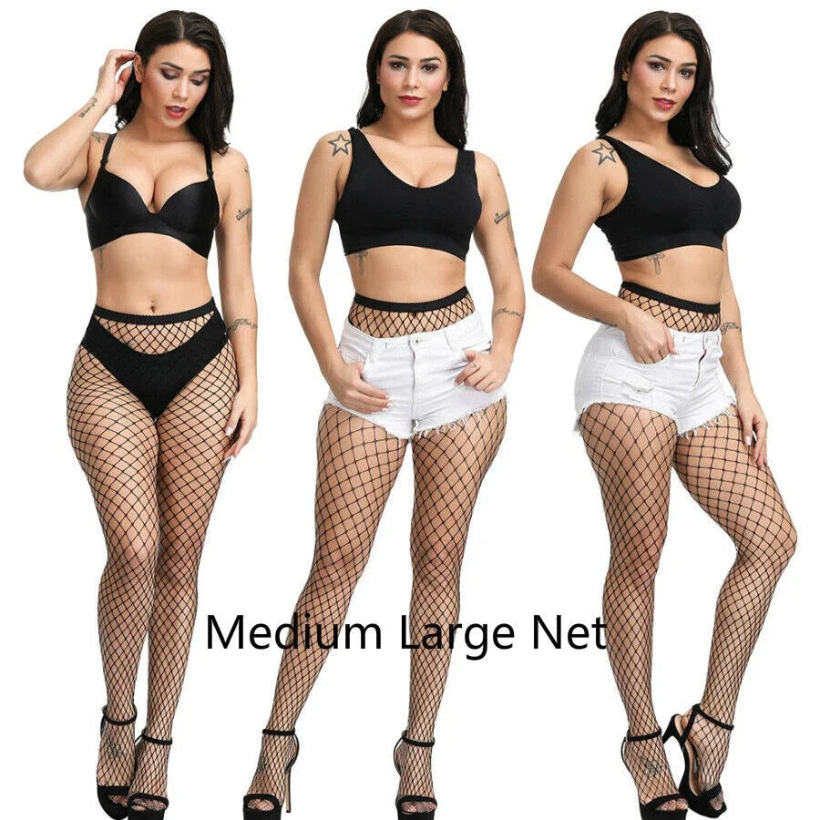 Women Fishnet Stockings Pantyhose Mesh Fishnets Tights Anti Hook Nylon Panty