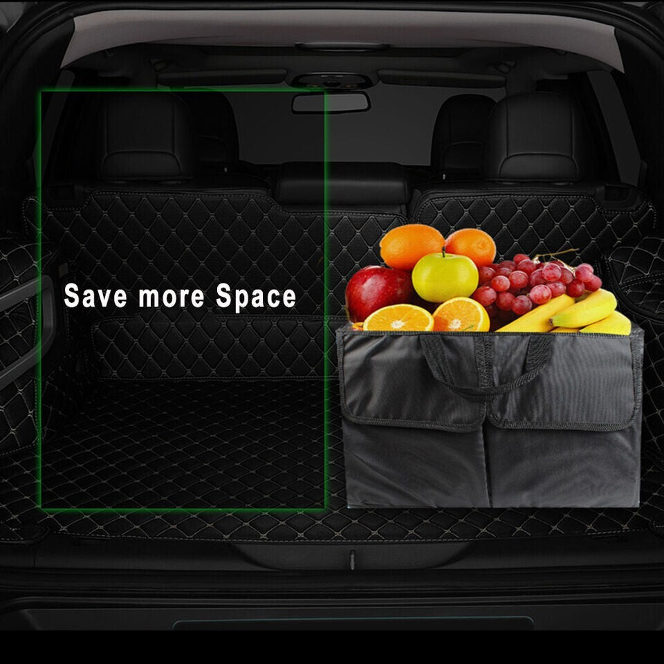 50L Car Boot Organiser Partition Collapsible Storage Box Trunk Bag Tool Storage