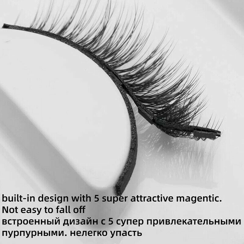 Magnetic False Eyelashes Natural Eye Lashes Extension Liquid Eyeliner Tweezer
