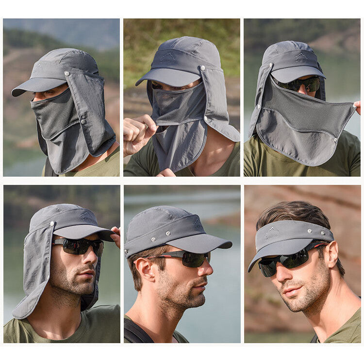 Unisex Camping Hiking Fishing Mask Hat Cap UV Protection Outdoor Fly Proof Cover