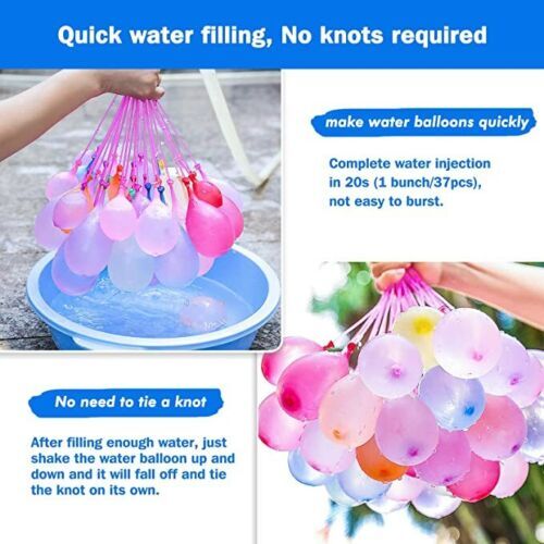 111pcs Water Balloons Self Bunches Tying Magic Beach Party Bomb Game