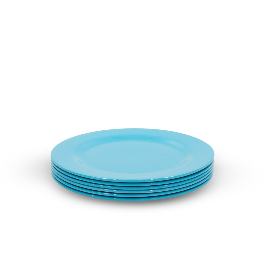 Set of 6, 20/25CM Melamine Plates Kids Dinnerware