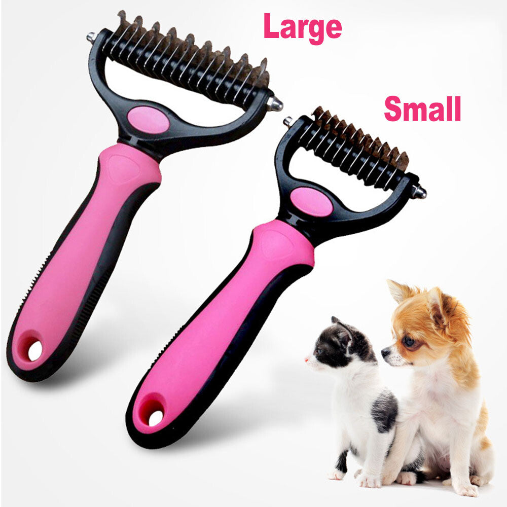 Dog Pet Cat Grooming Comb Brush Undercoat Rake Dematting Deshedding