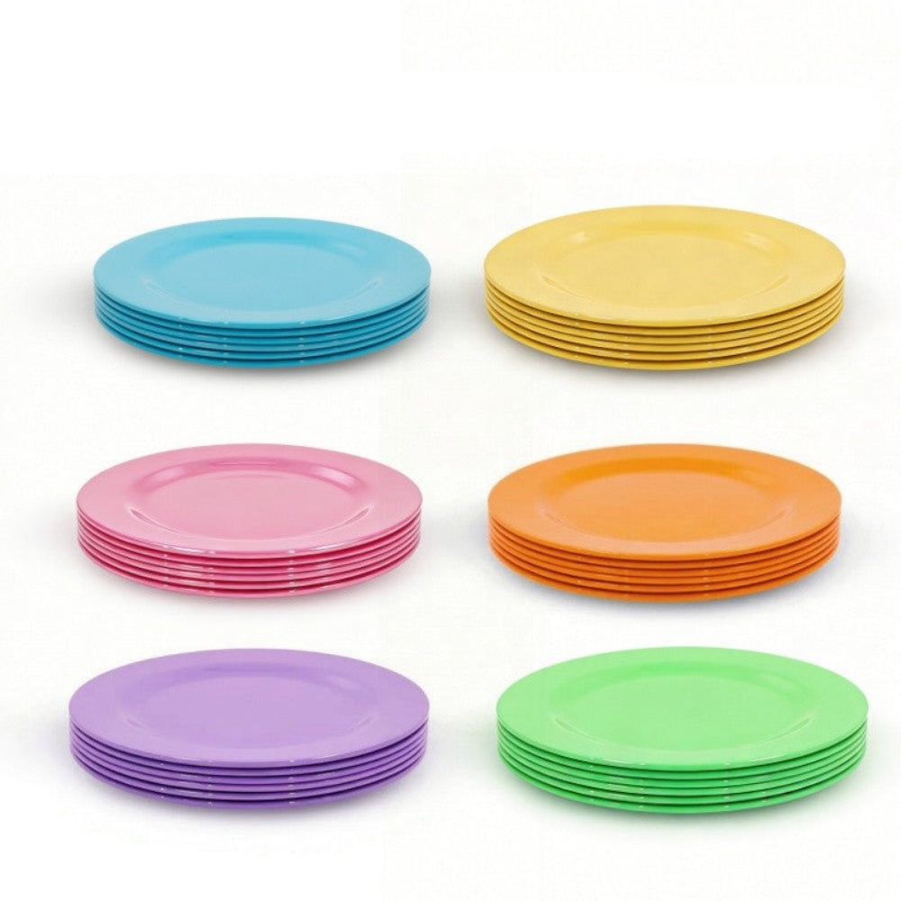 Set of 6, 20/25CM Melamine Plates Kids Dinnerware