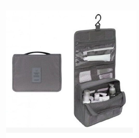 Travel Cosmetic Storage MakeUp Bag Folding Hanging Toiletry Wash Organizer Pouch