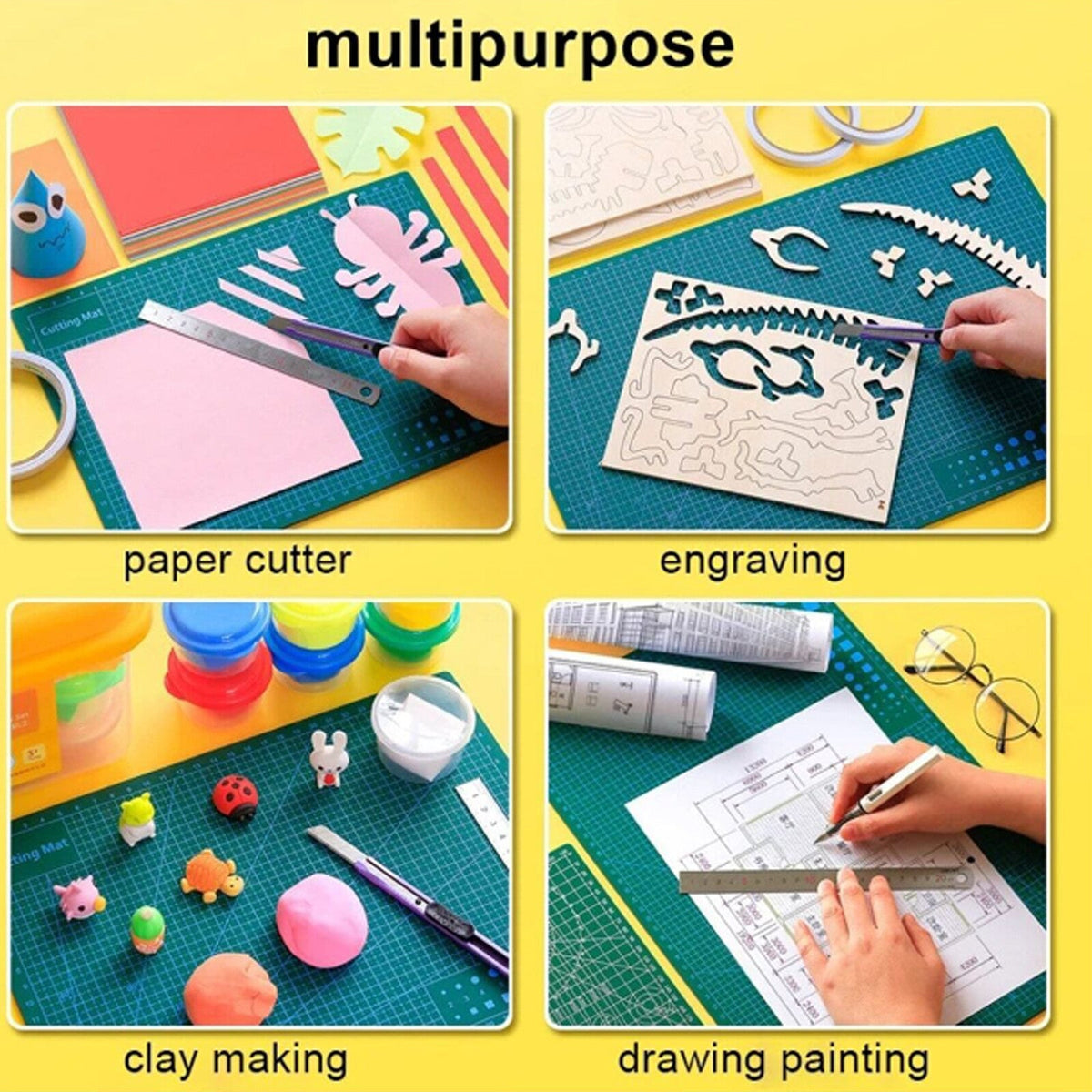 Cutting Mat Self Healing Doubleside Art Craft DIY Hobby Cutting Board PVC A3A4A5