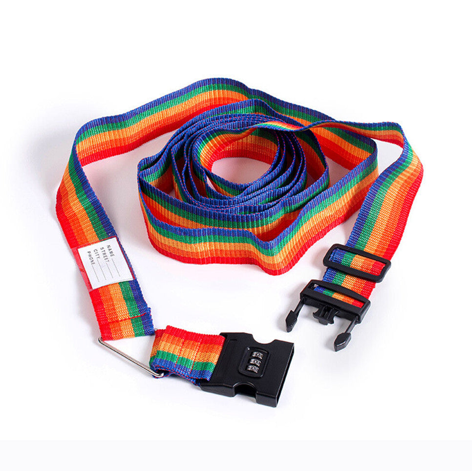 2/5M Luggage Strap Code Password Travel Suitcase Secure Lock Safe Nylon Packing Belt