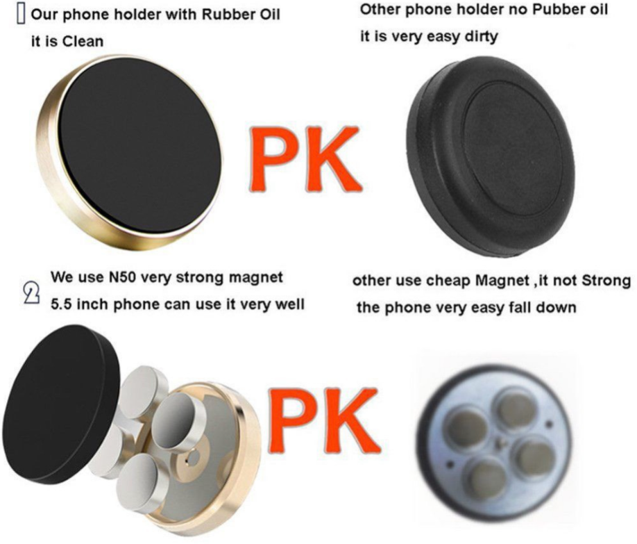 Universal Magnetic Magnet Car Phone Holder Mount Stand For All Mobile Phones