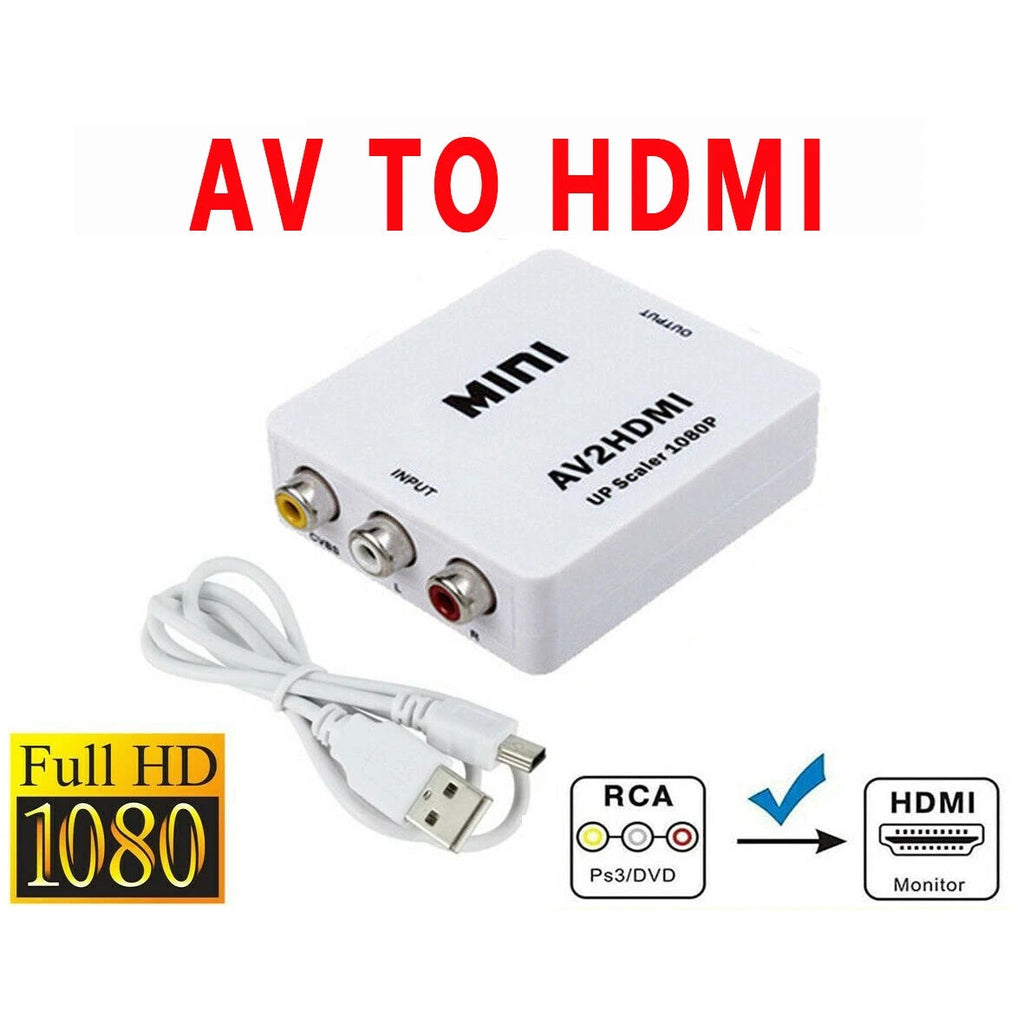 HDMI to AV Converter Output Digital to RCA Analog Audio/Video Input Composite