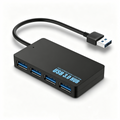 Multi USB 3.0 Hub 4 Port High Speed Slim Compact Expansion Smart Splitter