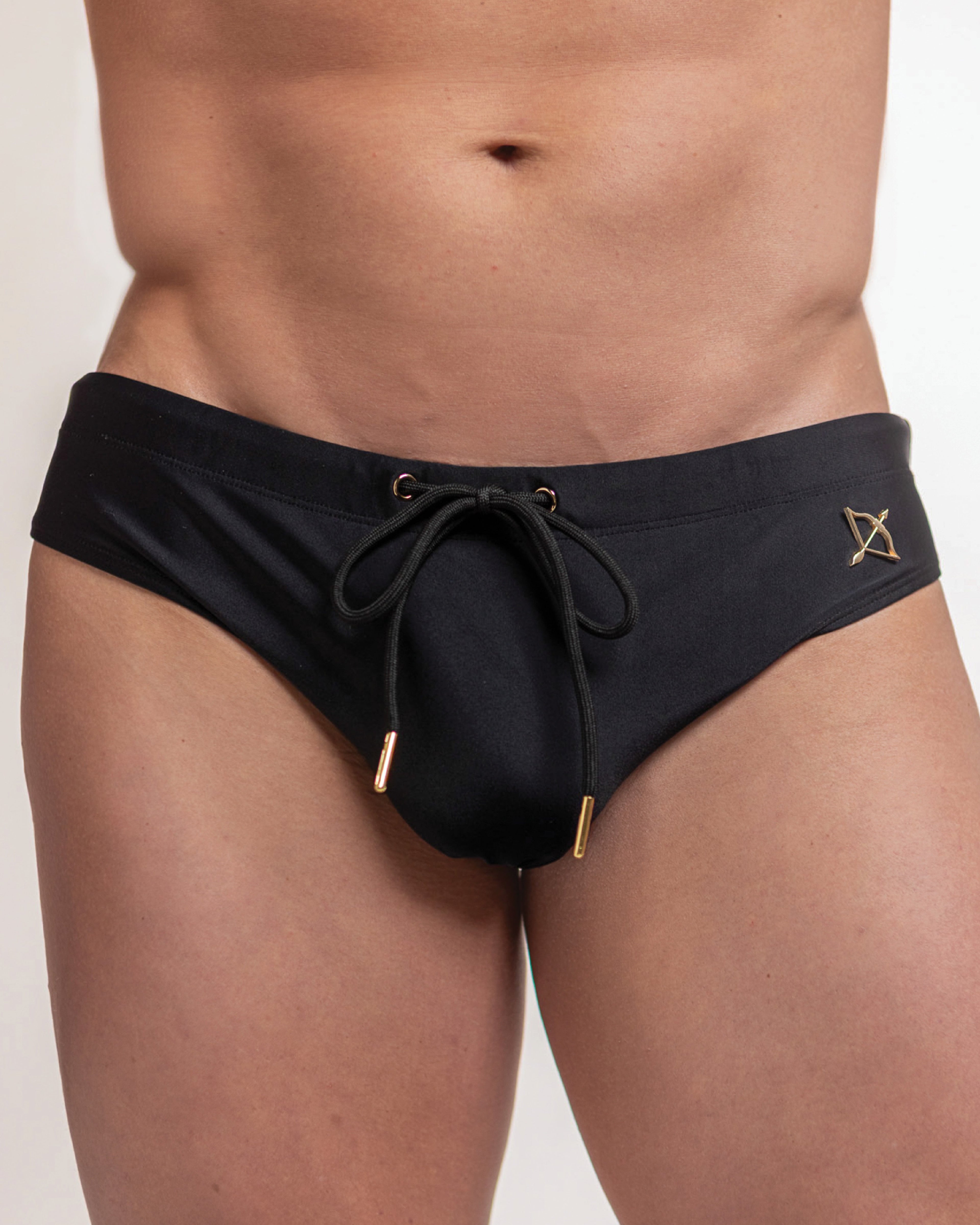 Apollo Swim Brief | Midnight Black | Sleek Fit, Signature Hardware
