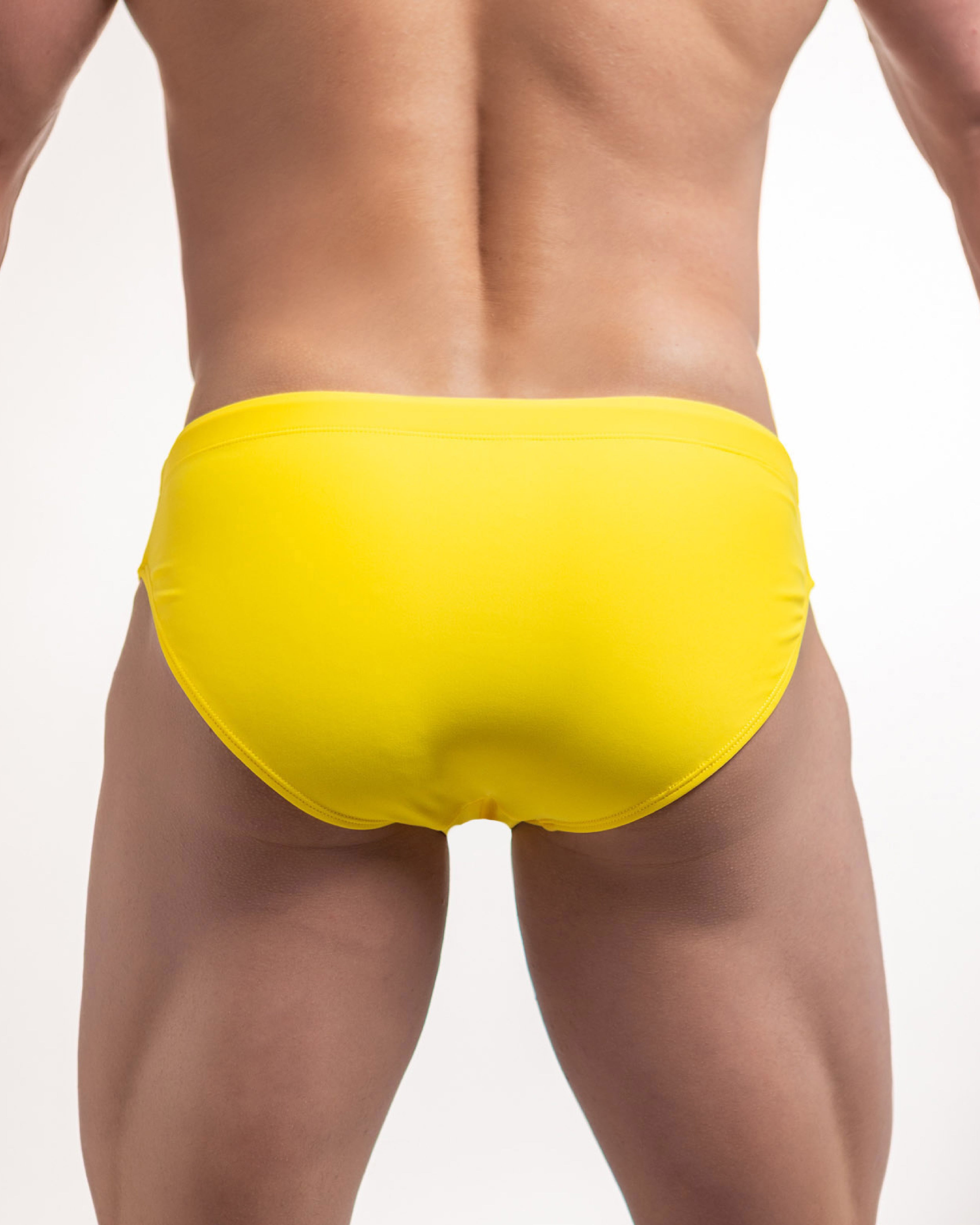 Apollo Swim Brief | Sunshock Yellow | Stand-Out Colour, Curved Pouch