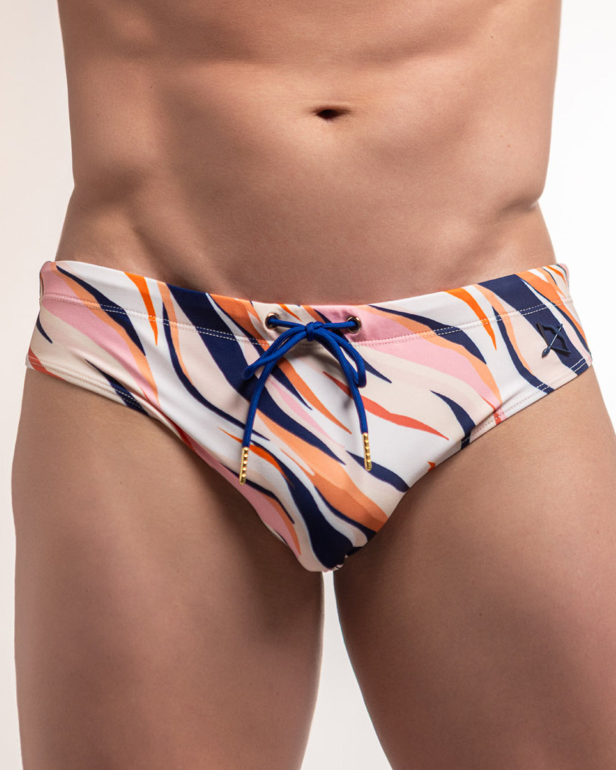Bow Swim Brief | Pink Tiger | Sustainable Repreve, Fierce Fit
