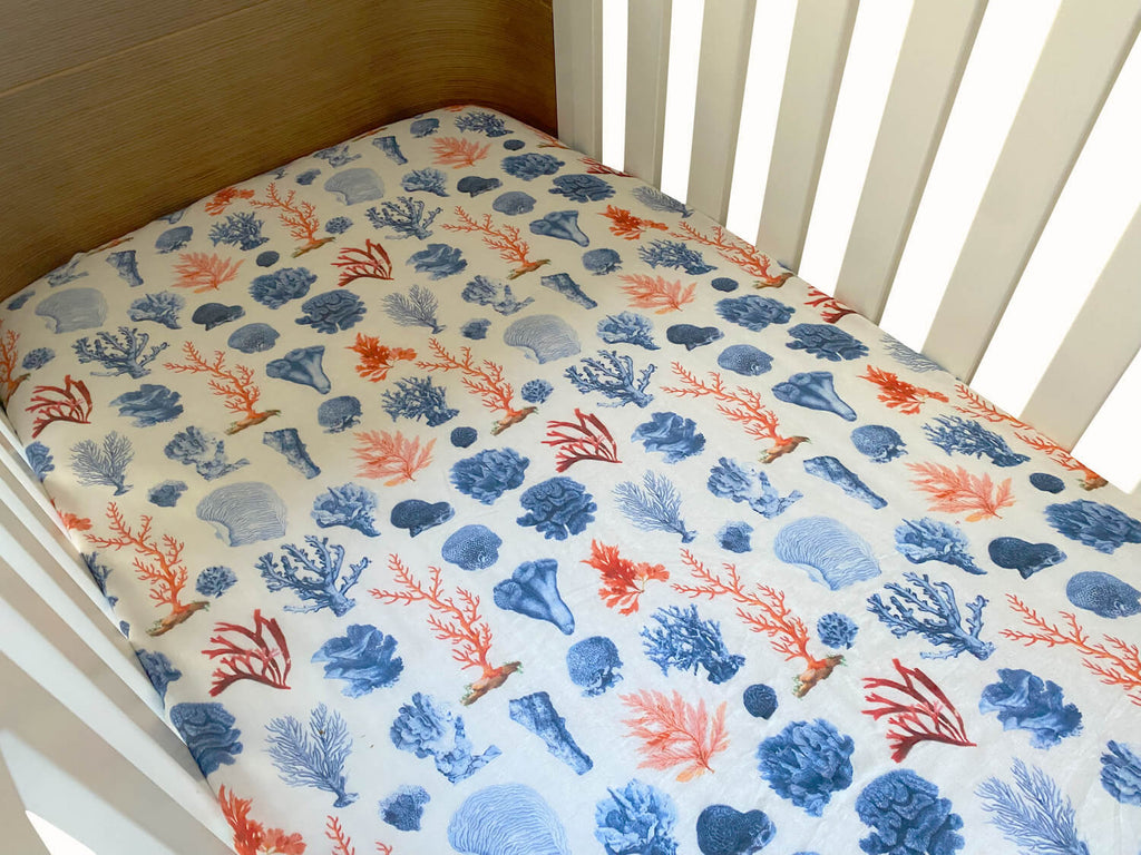 Coral Cot Sheet