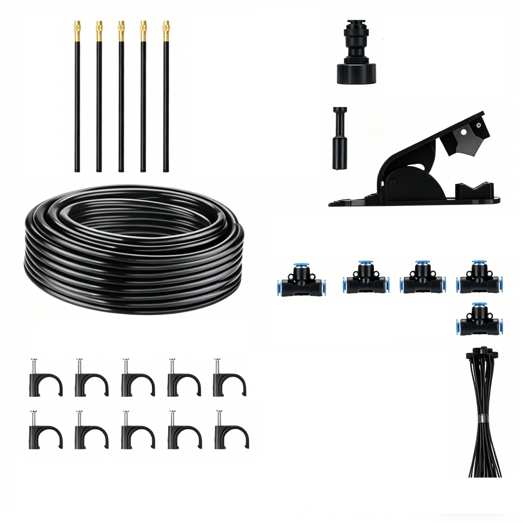 5M Adjustable Watering Irrigation Misting System Kit