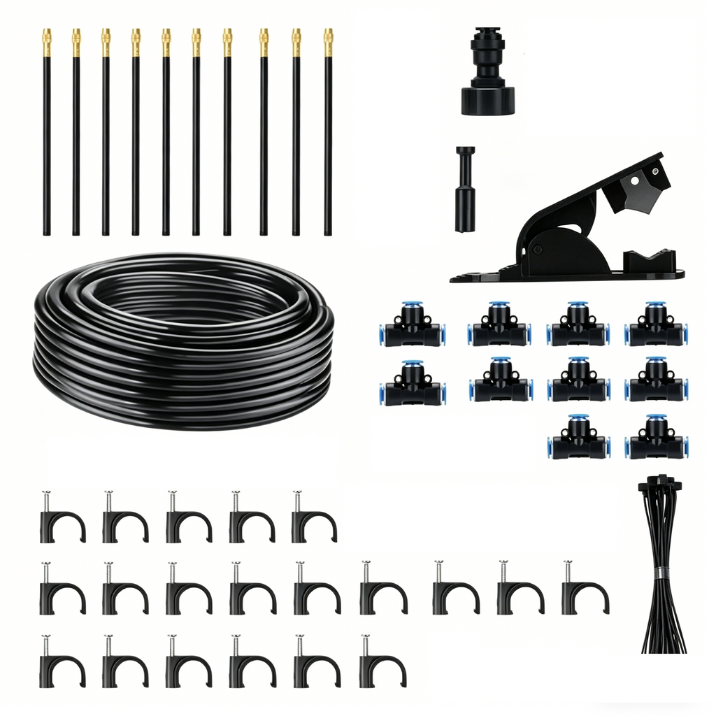 10M Adjustable Watering Irrigation Misting System Kit