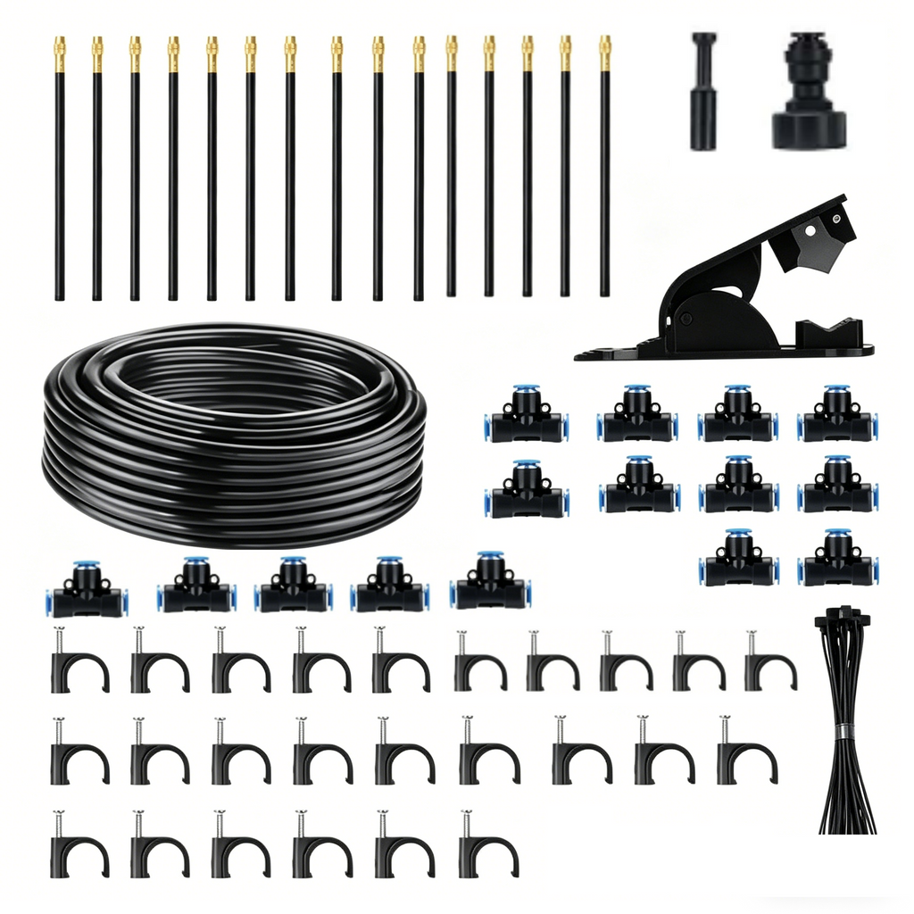 15M Adjustable Watering Irrigation Misting System Kit