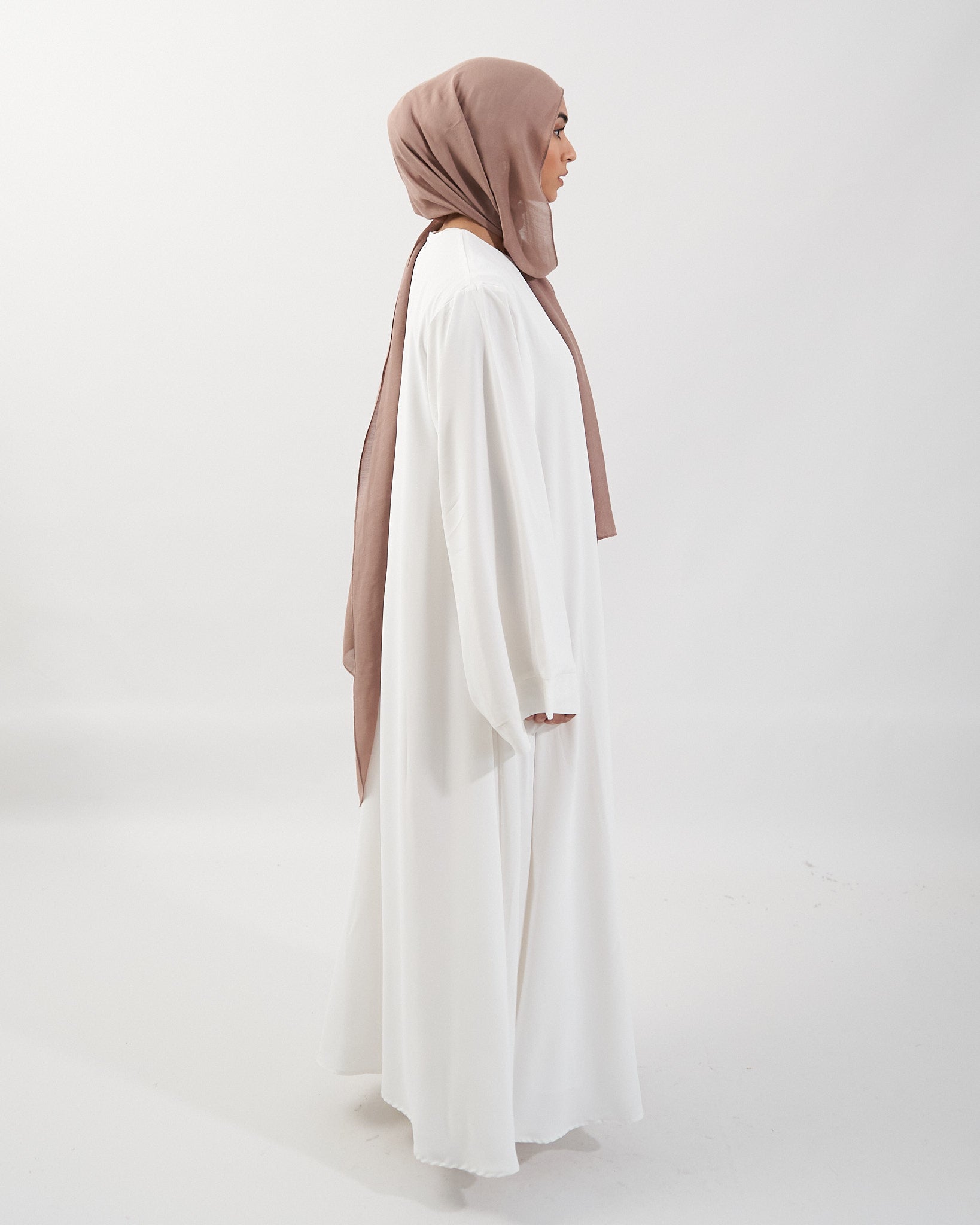 Khatijah Abaya - White