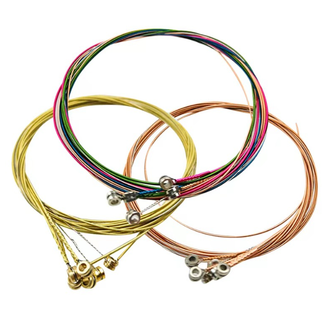 Acoustic Music Guitar Strings Steel Premium Light Universal 6Pcs