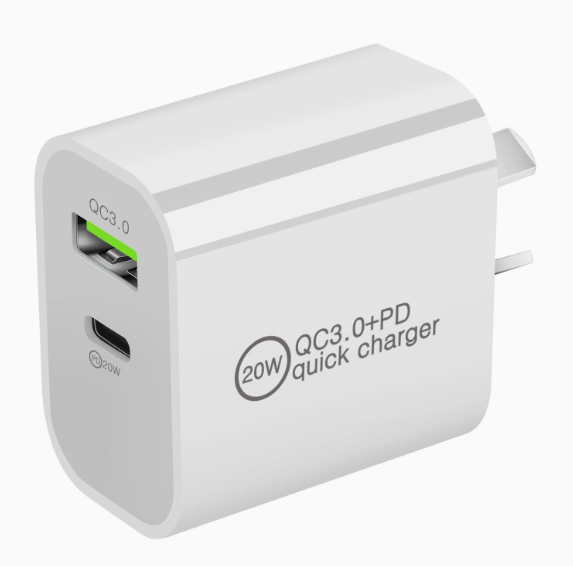 1x20W DUAL USB-C Type C Fast Wall Charger Adaptor QC3.0 For Android iPhone Apple