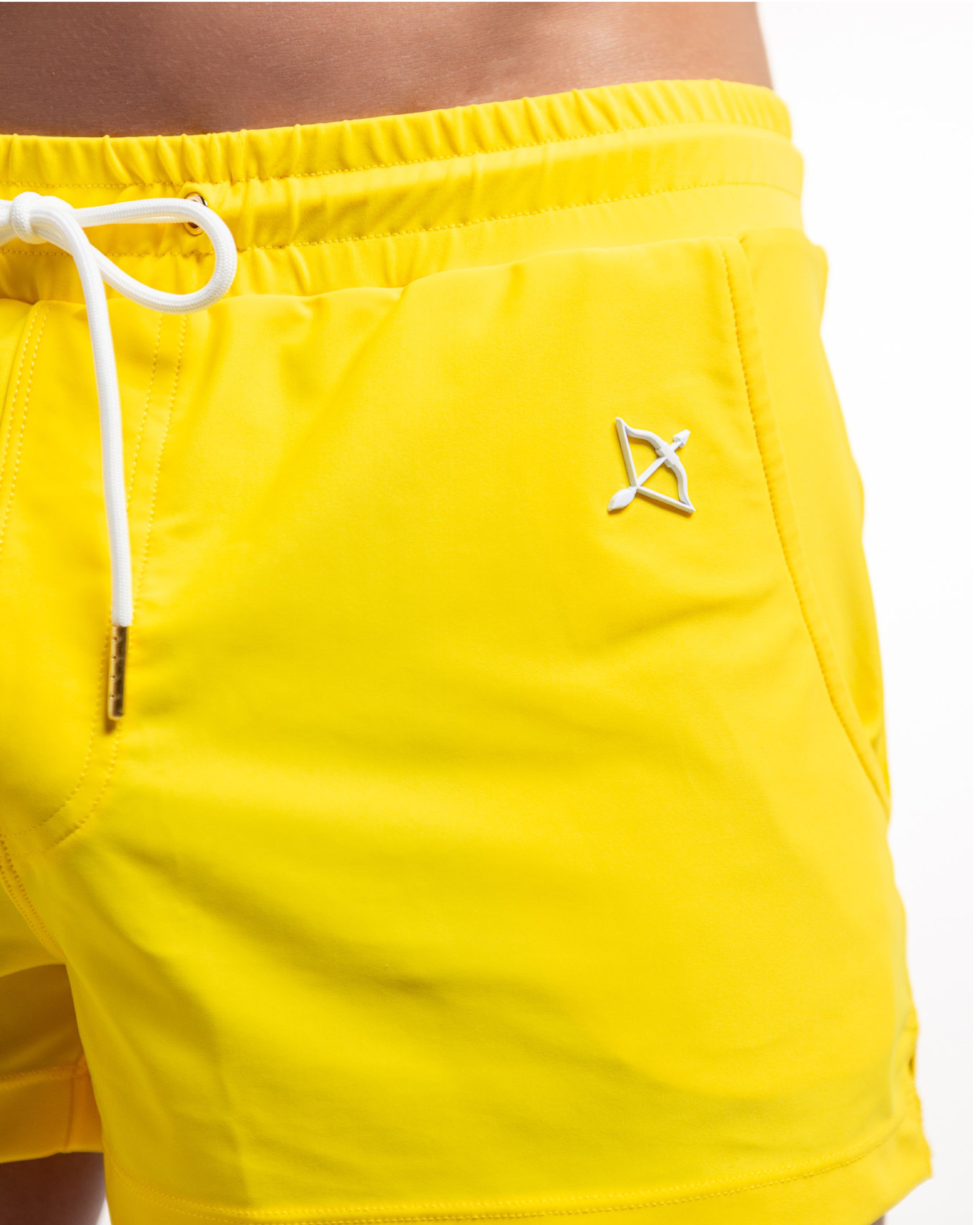 Sagittar 3" Swim Short | Sunshock Yellow | Electric Bold, Nylon Stretch