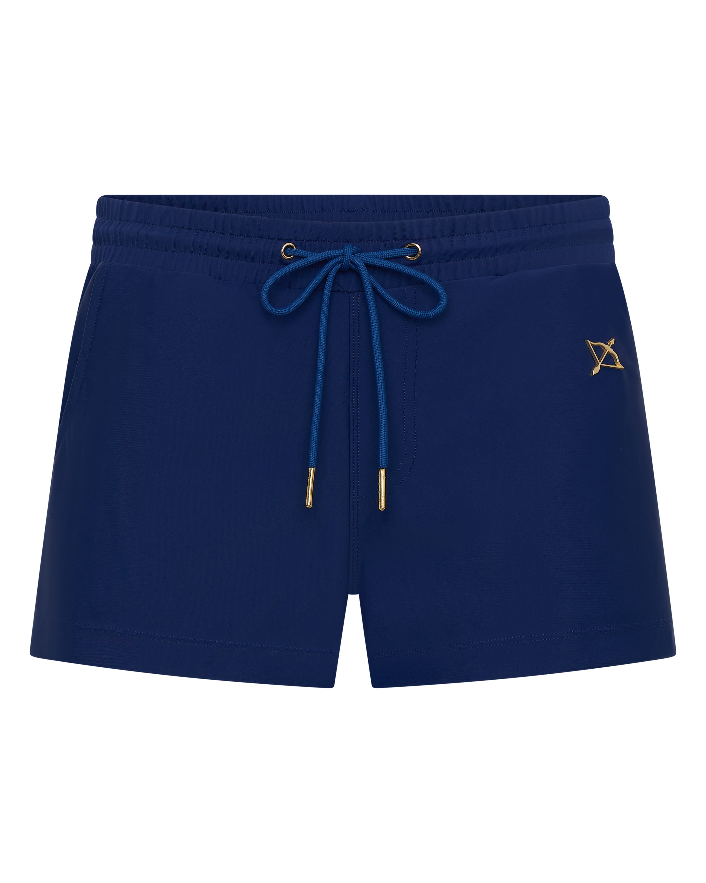 Sagittar 3" Swim Short | Navy Moonlight | Premium Nylon, Gold Hardware