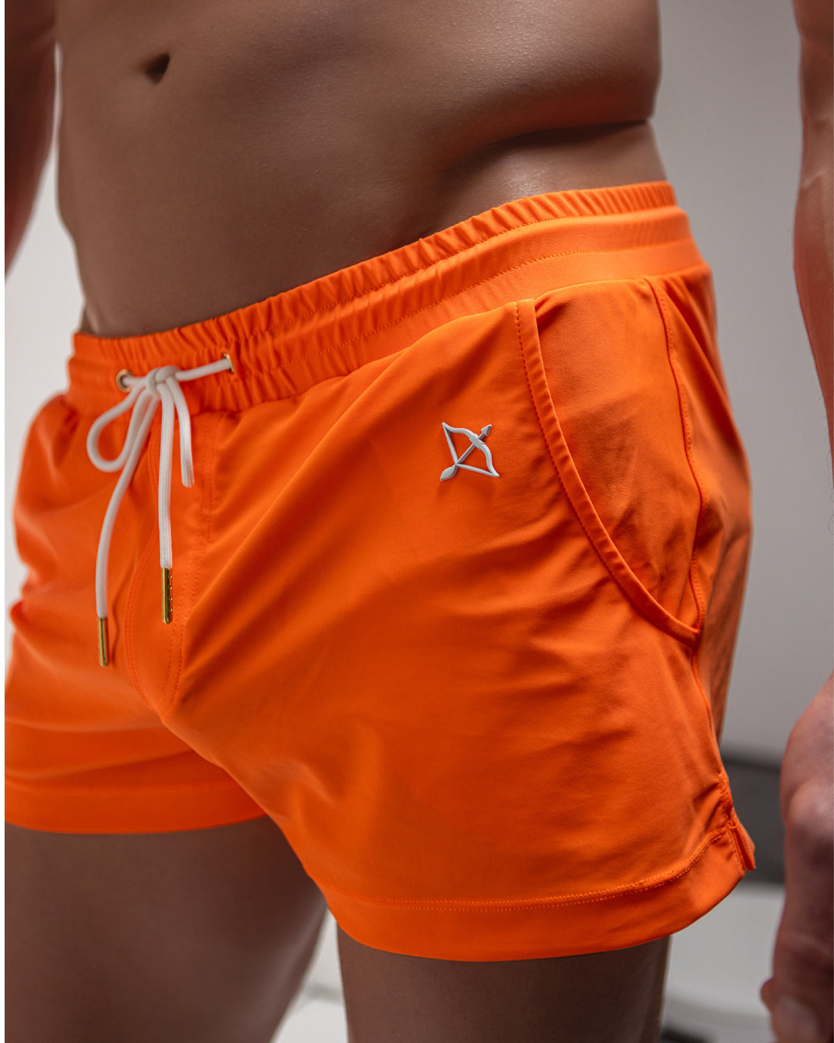 Sagittar 3" Swim Short | Solar Flare Orange | Cheeky Inseam, Metal Hardware