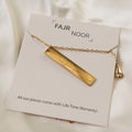 "Verily, with hardship comes ease" Necklace
