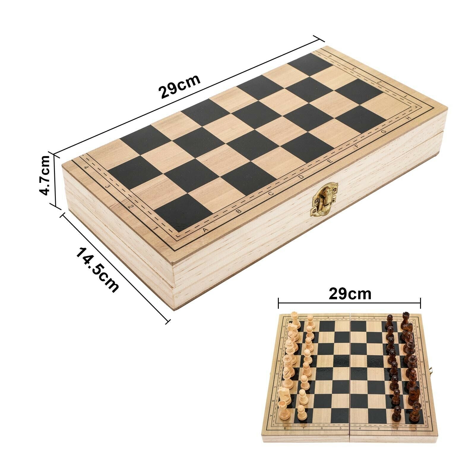 Chess Board Games Folding Large Chess Wooden Chessboard Set