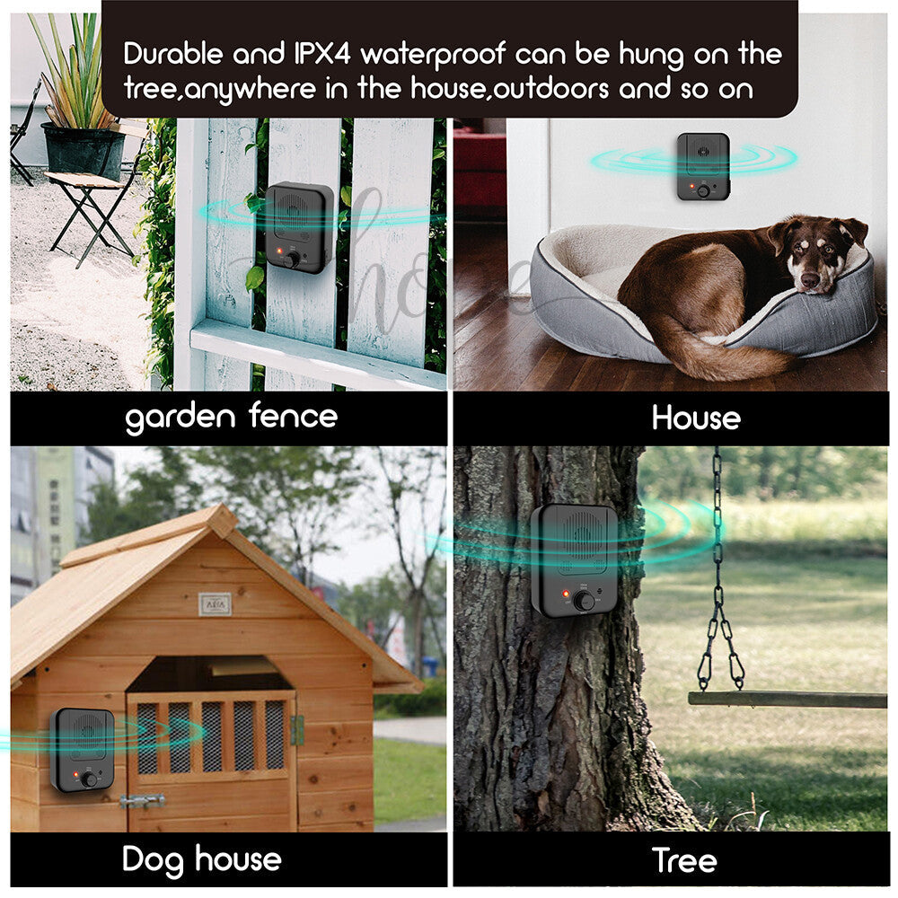 Outdoor Anti Bark Device Ultrasonic Dog Barking Control Stop Repeller Trainer