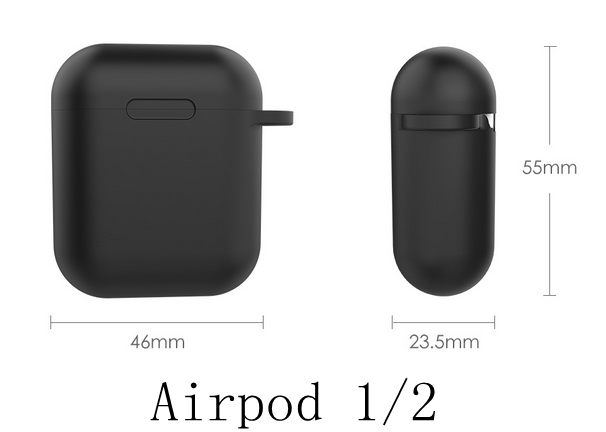 For Apple Airpods 1 2 Headphone Case Silicone Cover Gel Skin