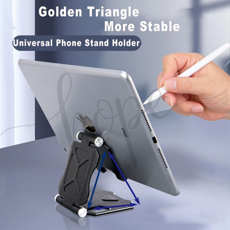 Universal Aluminium Phone Tablet Stand Holder Desk Desktop Foldable Adjustable