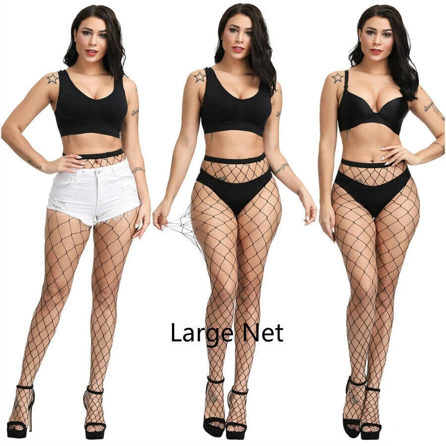 Women Fishnet Stockings Pantyhose Mesh Fishnets Tights Anti Hook Nylon Panty