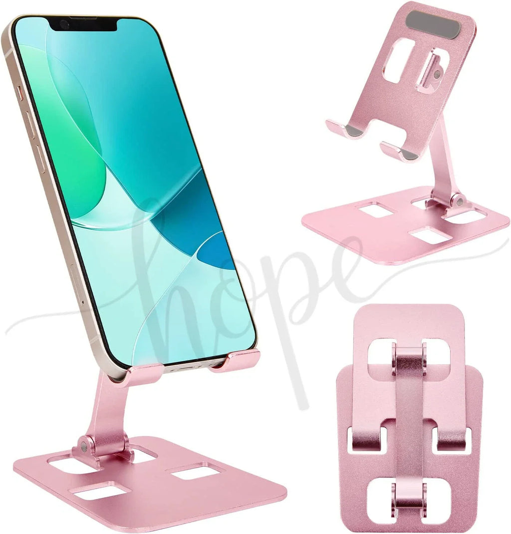 Phone Holder Stand Aluminium Phone Tablet Stand Holder Desk Desktop Foldable