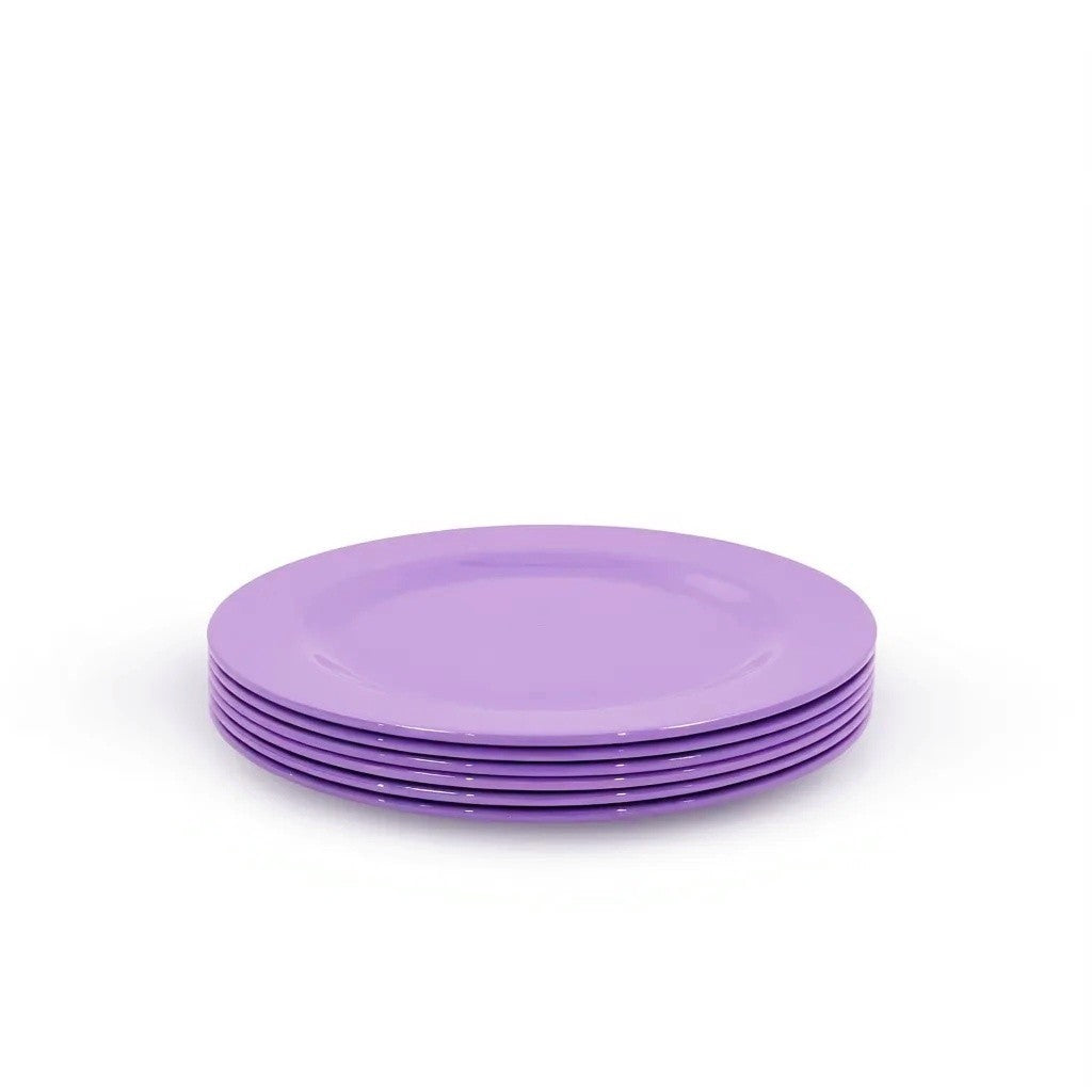 Set of 6, 20/25CM Melamine Plates Kids Dinnerware